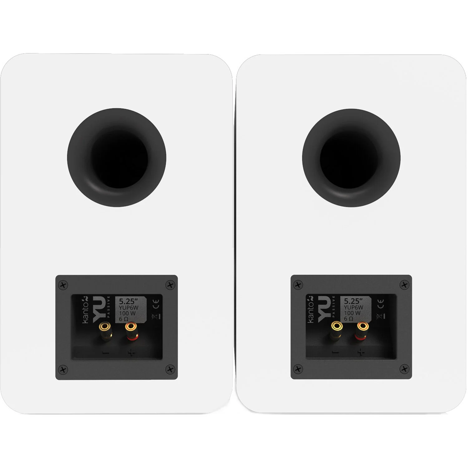 Kanto Living YUP6 2-Way Bookshelf Speakers (Matte White, Pair) - Image 4