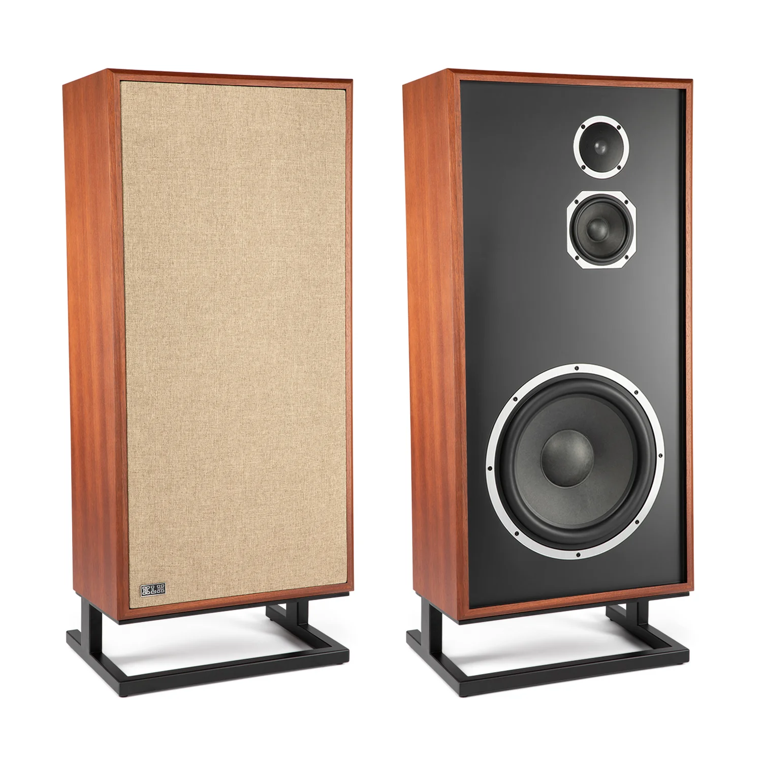 KLH Model 7 Floorstanding Speakers - West African Mahogany - (Pair)