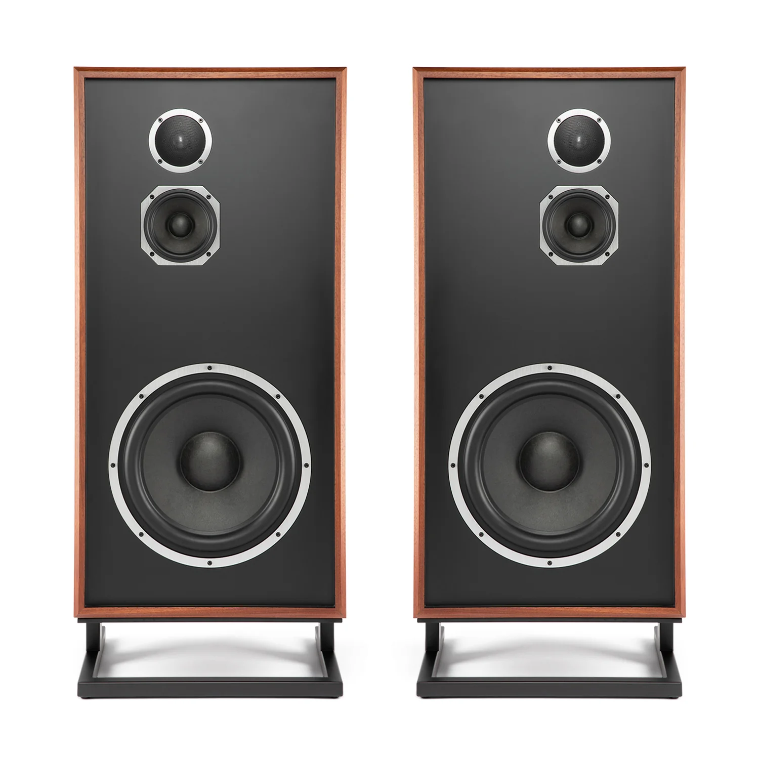 KLH Model 7 Floorstanding Speakers - West African Mahogany - (Pair) - Image 3