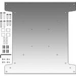 Large flat panel mounting bracket