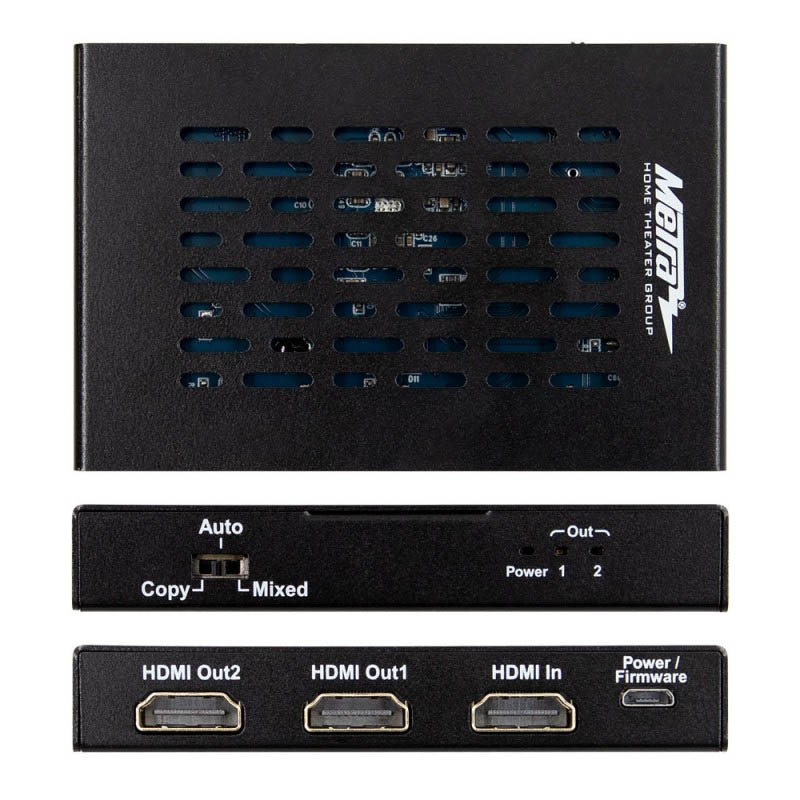 Metra AV CS-1X2HDMSPL5 HDMI Splitter with 1 Input and 2 Outputs - 18Gbps - Image 2