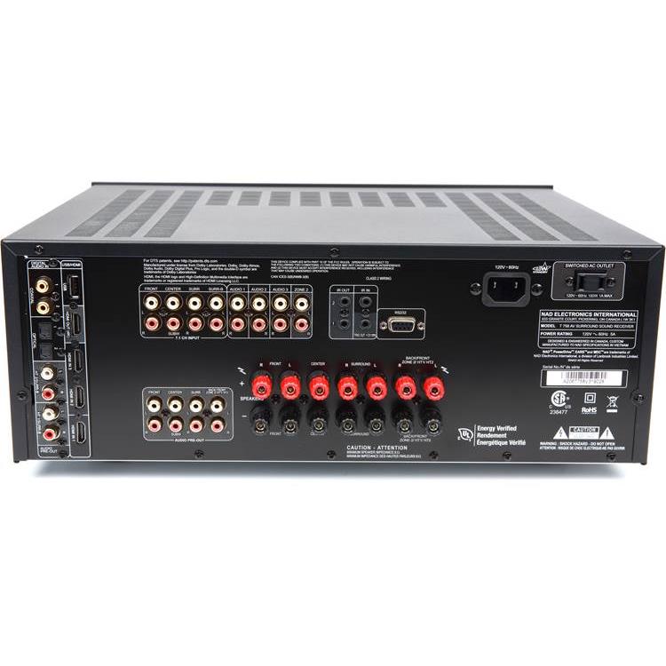 NAD T 758 V3i 7.1-channel home theater receiver with BluOS, Apple AirPlay 2 and Dolby Atmos - Image 2