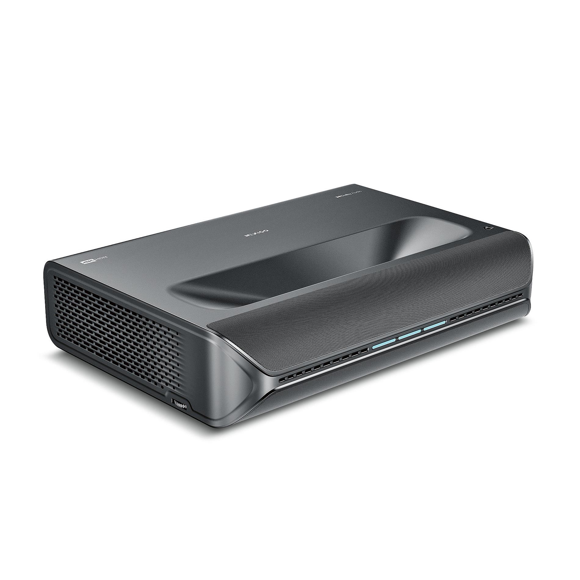 Nexigo Aurora Pro 4K Triple Laser Ultra Short Throw Projector 2400 Lumens PJ92 UST - Open Box