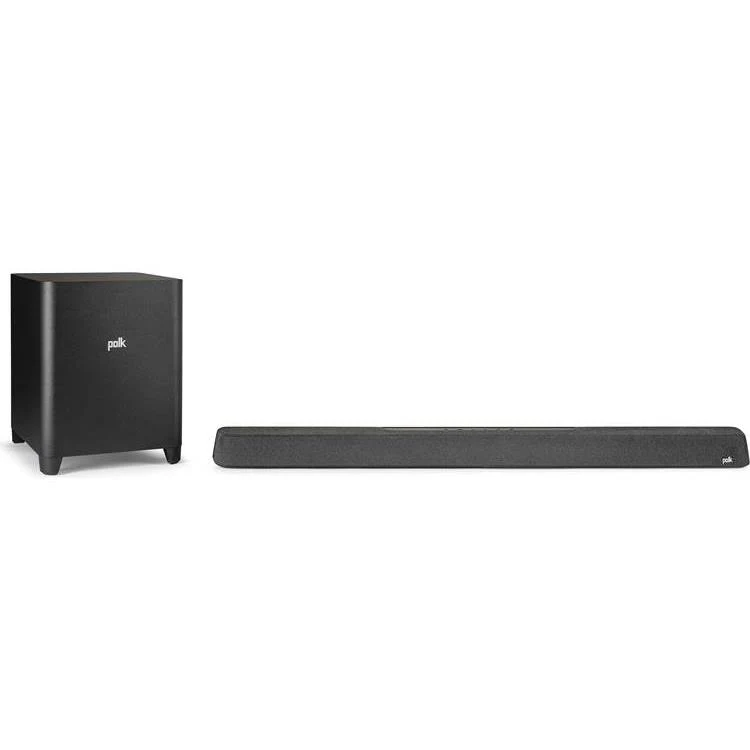 Polk MagniFi MAX AX Powered 3.1.2-channel sound bar and wireless subwoofer system with Wi-Fi Bluetooth Apple AirPlay 2 DTS:X and Dolby Atmos - Image 2
