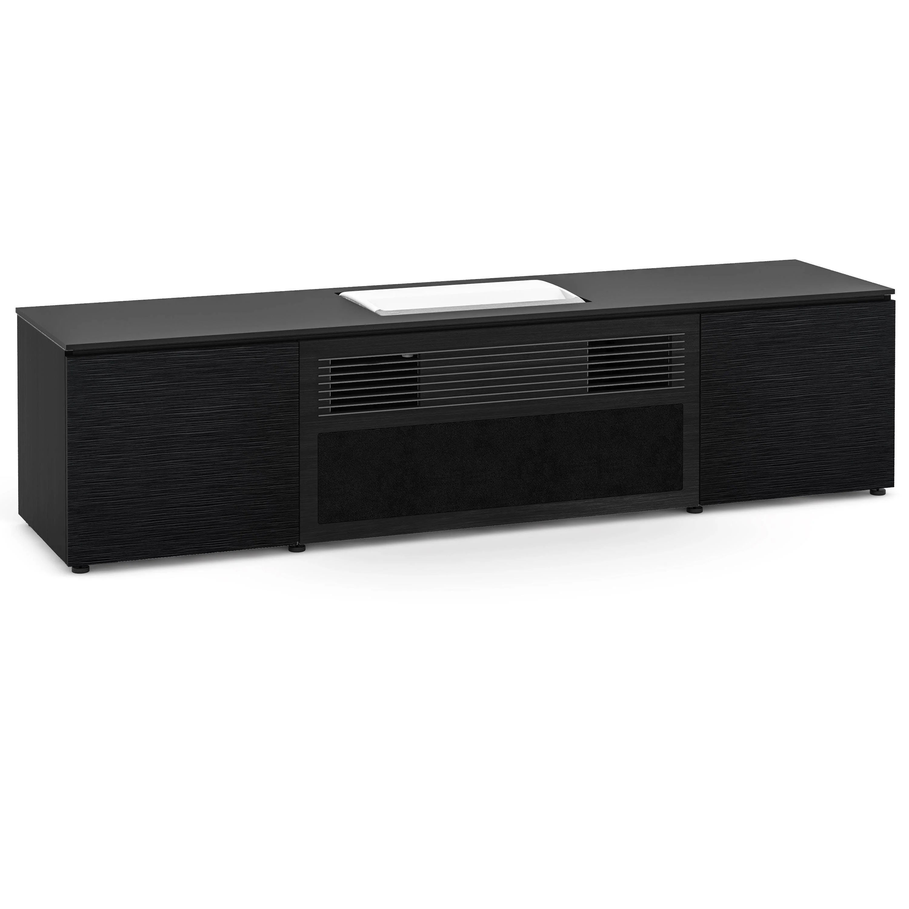 Salamander Designs Chicago 245CH Cabinet for integrated Samsung LSP7T UST Projector - Black Oak, Black Top - X/SMG7/245CH/BO