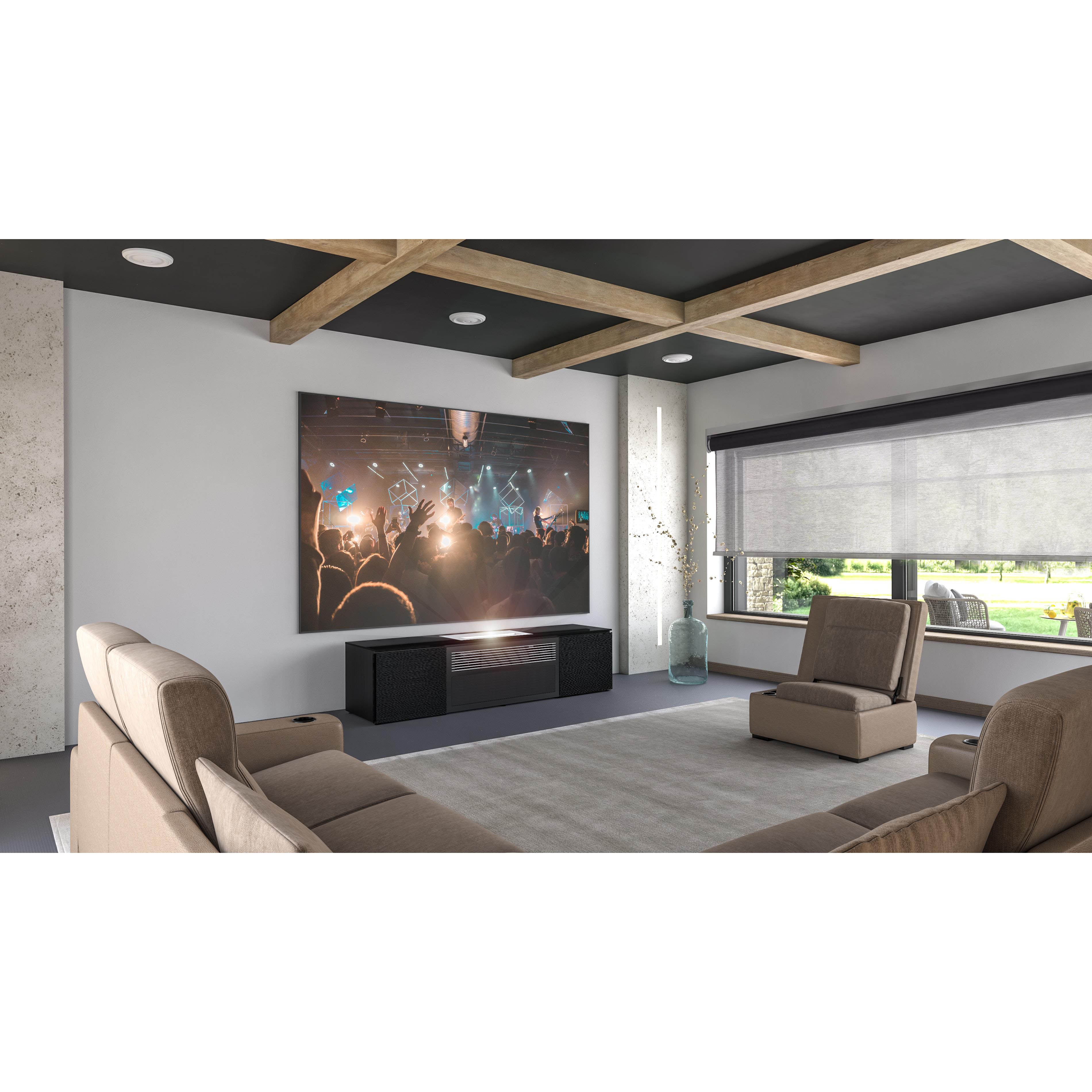 Salamander Designs Chicago 245CH Cabinet for integrated Samsung LSP7T UST Projector - Black Oak, Black Top - X/SMG7/245CH/BO - Image 2