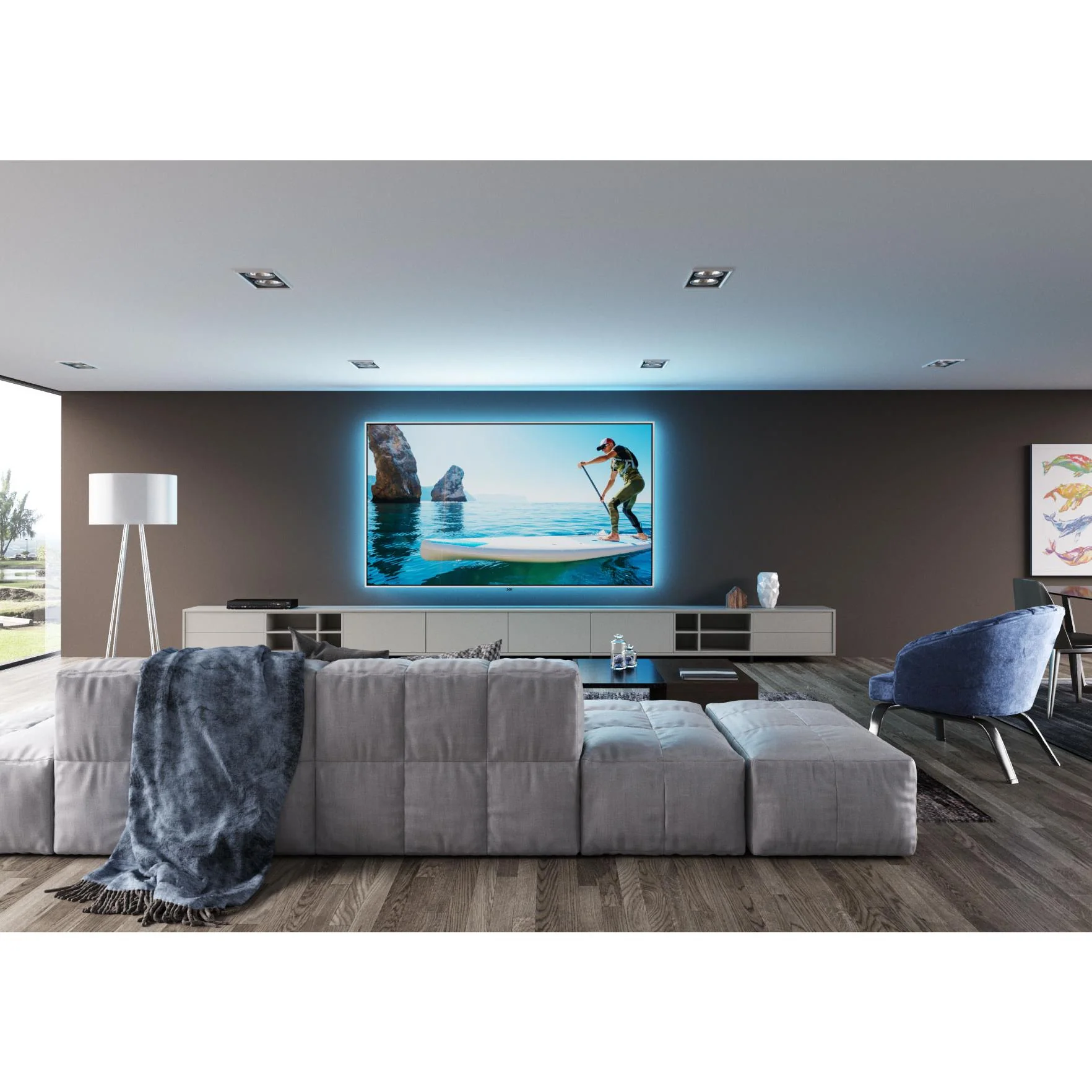 Screen Innovations Zero Edge - 150" (59x138) - 2.35:1 - Black Diamond 1.4 - ZS150BD14 - Image 4
