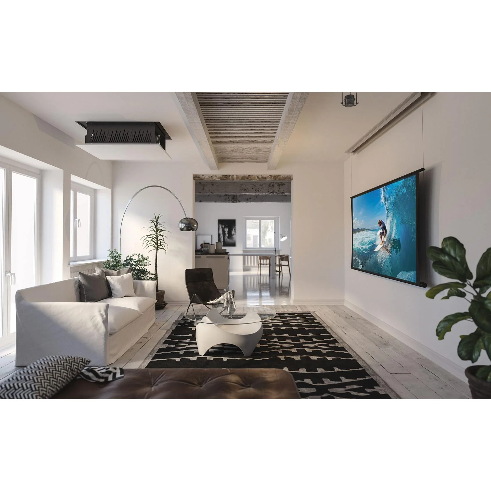Screen Innovations Zero-G Motorized Flush - 110" (54x96) - 16:9 - Pure White 1.3 - 5TGFL110PW - Image 4