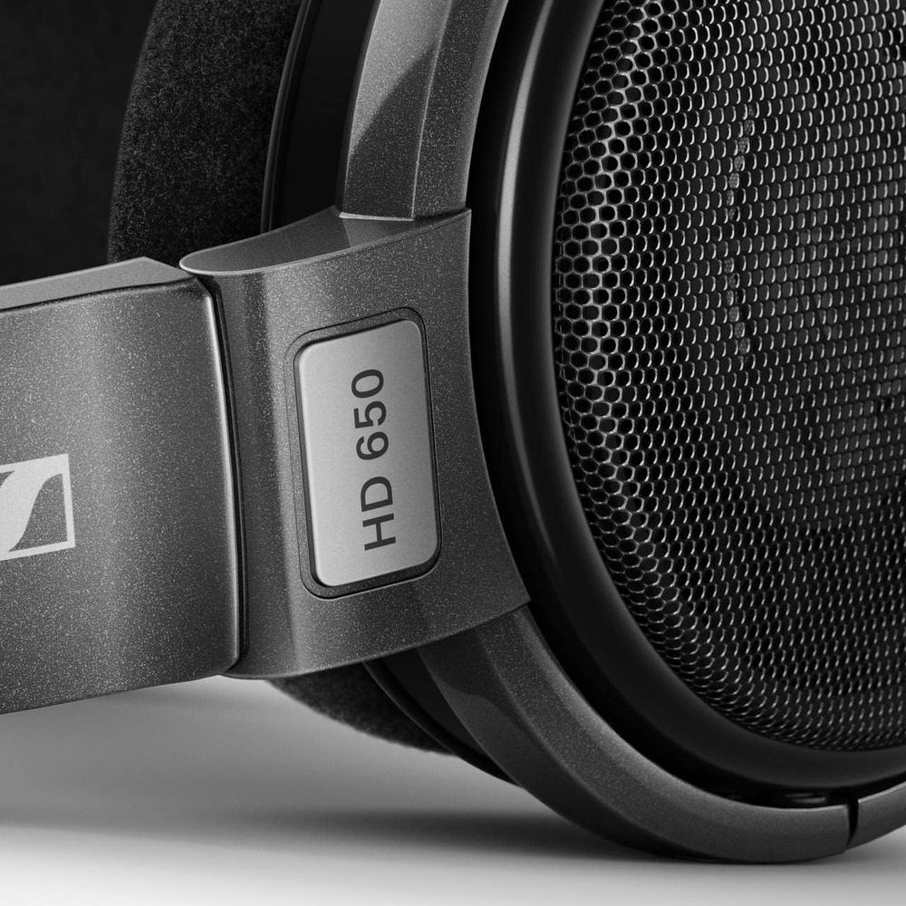 Sennheiser HD 650 Headphones Audiophile Grade Hi-Res Dynamic Open Back Over Ear Titan Gray - Image 3