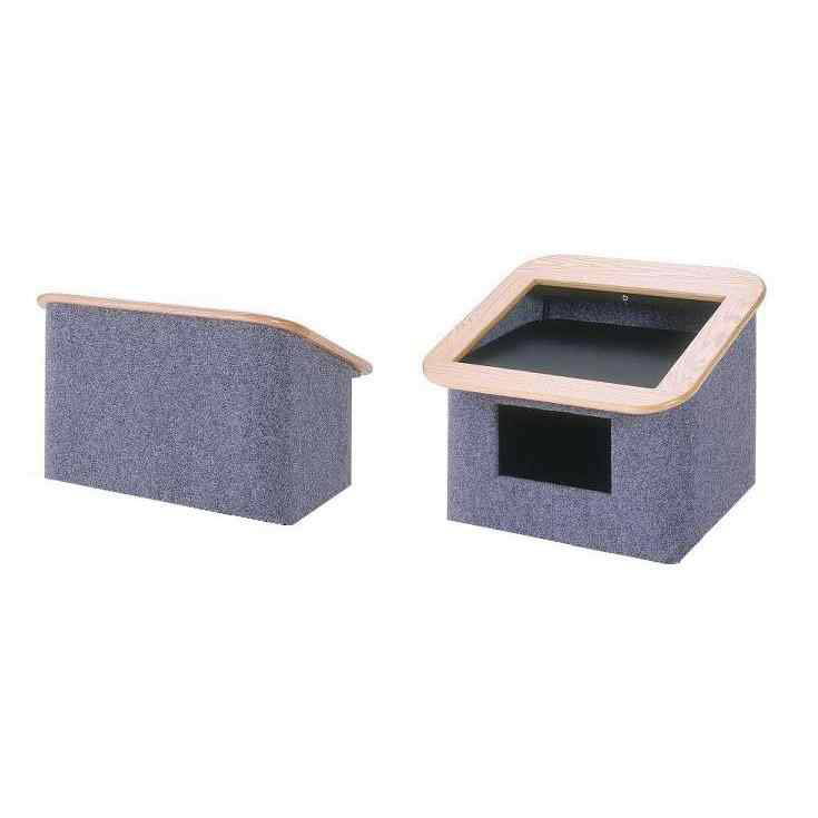Sound-Craft CTLB-Onyx Convention Series Tabletop Lectern with Onyx Carpet and Black Wood Trim - Image 2