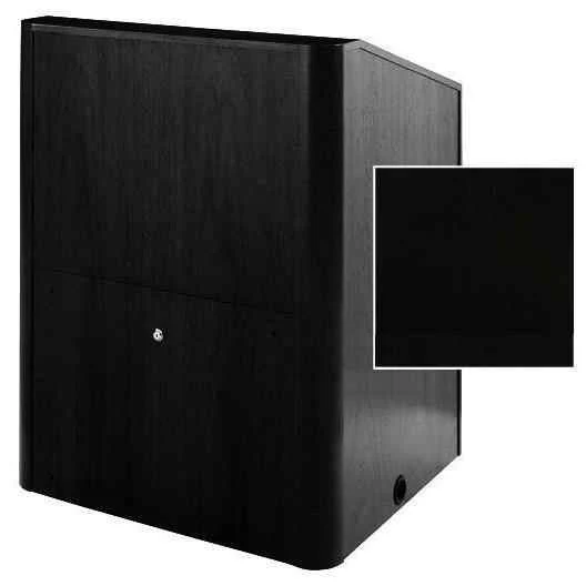 Sound-Craft MMR36V-Black Lacquer on Oak Instructor LG Series 48"H x 36"W Multimedia Lectern with Black Lacquer on Oak Wood Veneer