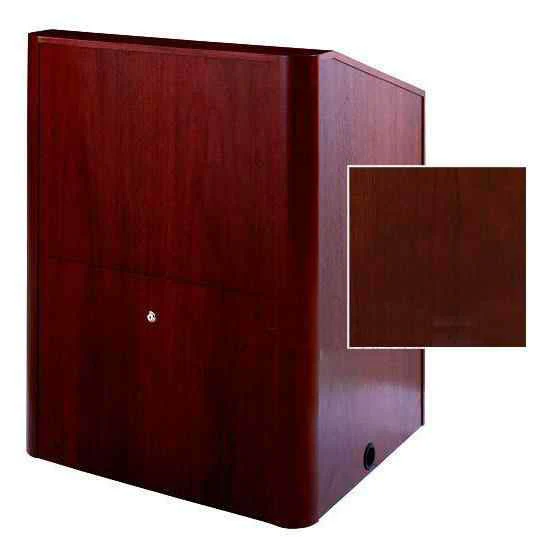 Sound-Craft MMR36V-Dark Cherry Instructor LG Series 48"H x 36"W Multimedia Lectern with Dark Cherry Wood Veneer