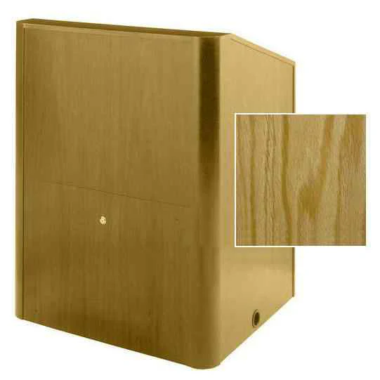 Sound-Craft MMR48V-Natural Oak Instructor LG Series 48"H x 48"W Multimedia Lectern with Natural Oak Wood Veneer