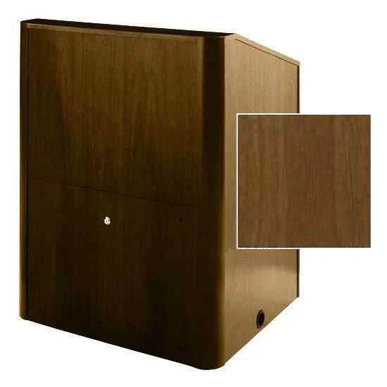 Sound-Craft MMR48V-Natural Sapele Instructor LG Series 48"H x 48"W Multimedia Lectern with Natural Sapele Wood Veneer