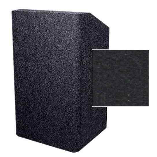 Sound-Craft RCC27-Onyx Instructor Series 47"H x 27"W Radius Corner Lectern with Onyx Carpeted Fabric - Image 3