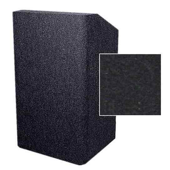 Sound-Craft RCC36-Onyx Instructor Series 47"H x 36"W Radius Corner Lectern with Onyx Carpeted Fabric - Image 3