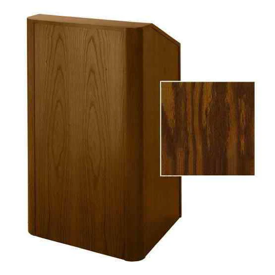 Sound-Craft RCV27-Dark Oak Instructor Series 47"H x 27"W Radius Corner Lectern with Dark Oak Wood Veneer - Image 3