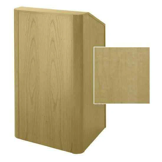 Sound-Craft RCV36-Natural Maple Instructor Series 47"H x 36"W Radius Corner Lectern with Natural Maple Wood Veneer