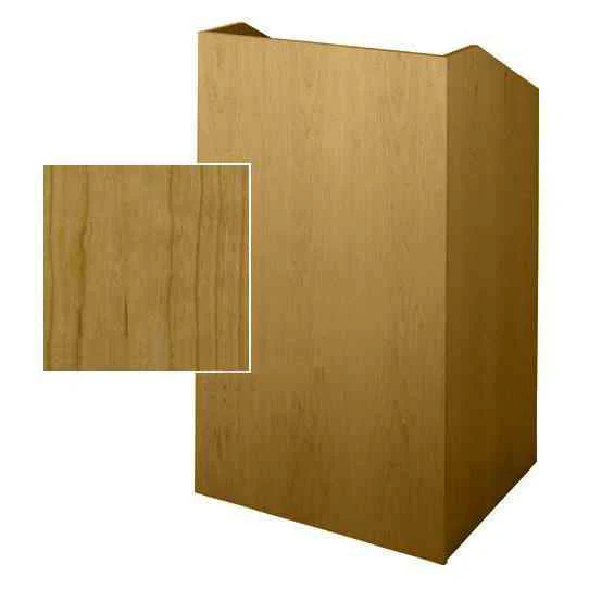 Sound-Craft SCV27-Natural Cherry Classic Series 47"H x 27"W Square Corner Lectern with Natural Cherry Wood Veneer