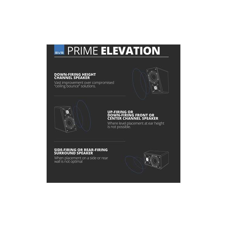 SVS Prime Elevation Height effects speakers (Premium Black Ash) - Image 5