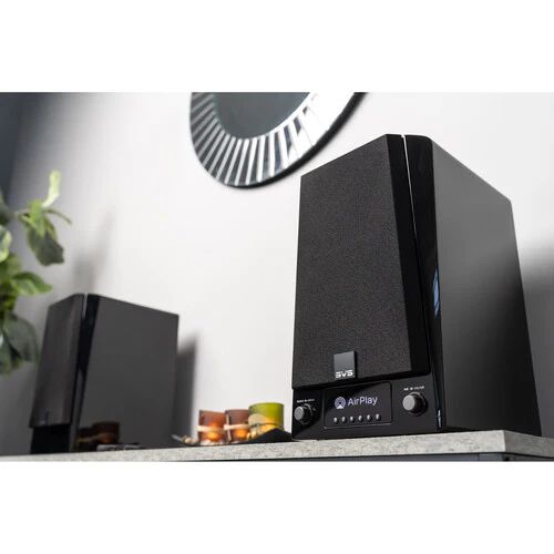 SVS Prime Wireless Pro Powered bookshelf speakers with Google Chromecast, DTS Play-Fi and Apple AirPlay 2 (Piano Gloss Black) - Image 5