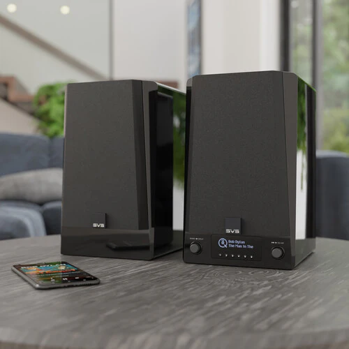 SVS Prime Wireless Pro Powered bookshelf speakers with Google Chromecast, DTS Play-Fi and Apple AirPlay 2 (Piano Gloss Black) - Image 8