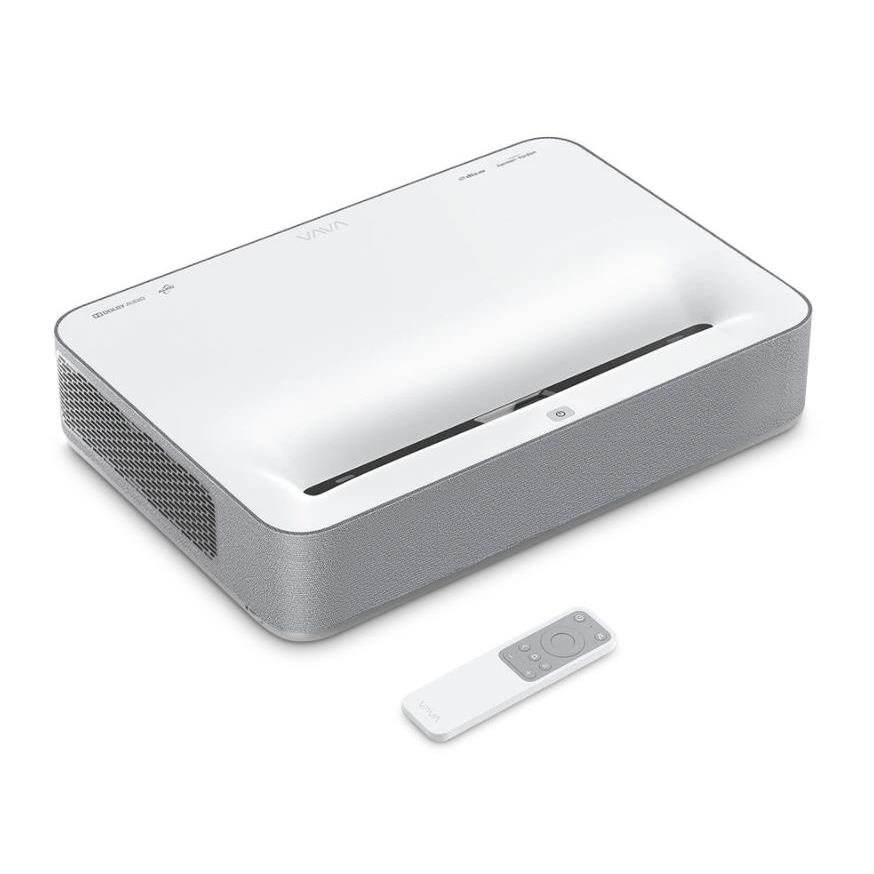 VAVA 4K UST Projector Ultra Short Throw 2500 Lumen Laser TV LT002-W (White) - Open Box - Image 2
