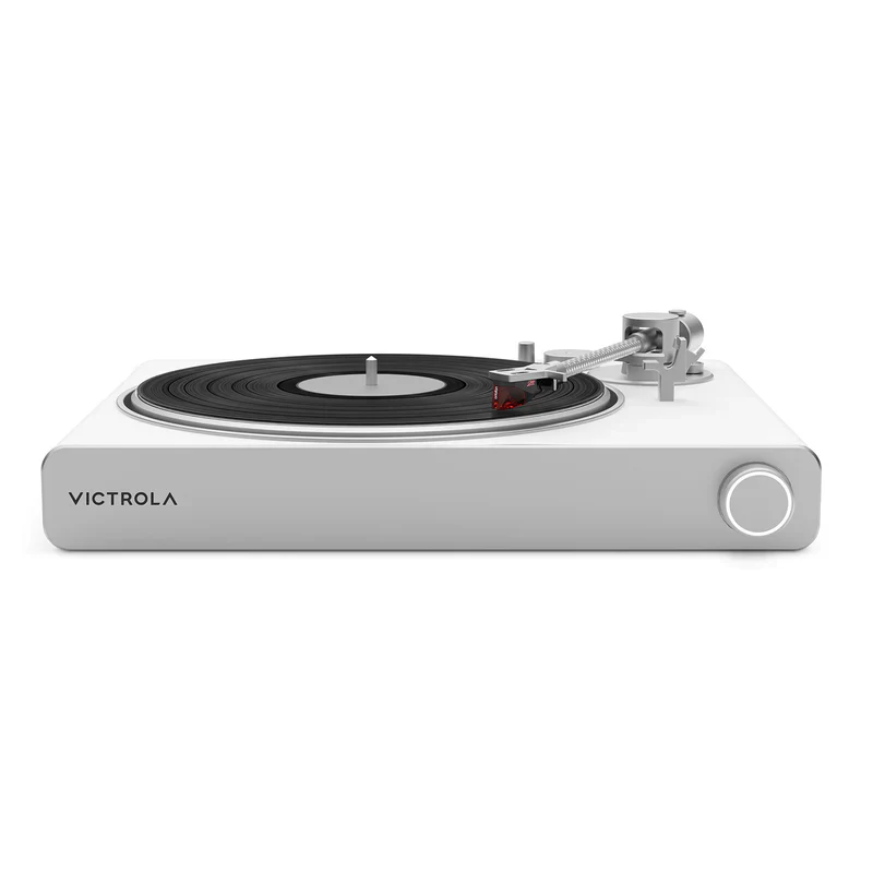 Victrola VPT-3000 Stream Pearl Wifi and Bluetooth Turntable (works with Sonos) - White/Silver