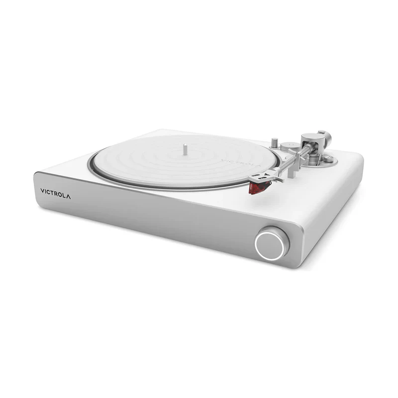 Victrola VPT-3000 Stream Pearl Wifi and Bluetooth Turntable (works with Sonos) - White/Silver - Image 2