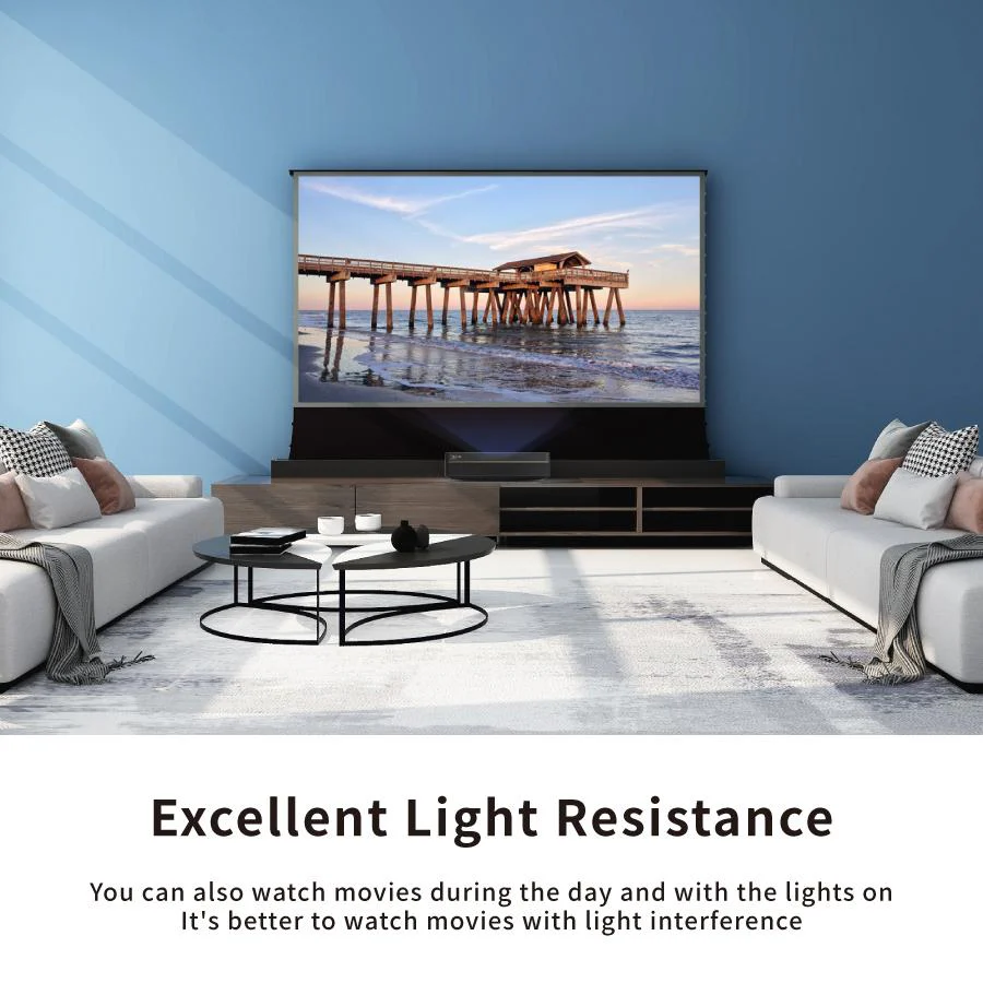 Vividstorm Motorized Floor Rising ALR Projector Screen for Ultra Short Throw Projectors 120 Inch - VSDSTUST120H - Image 4