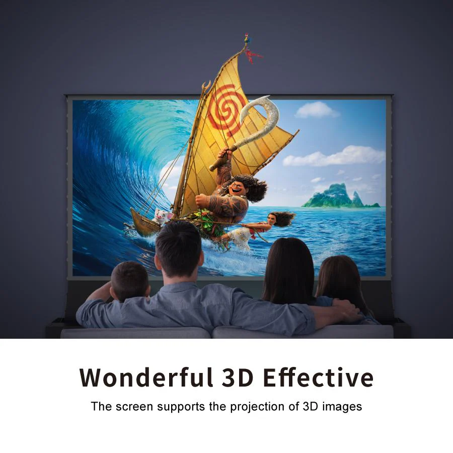 Vividstorm Motorized Floor Rising ALR Projector Screen for Ultra Short Throw Projectors 92 Inch - VSDSTUST92H - Image 5
