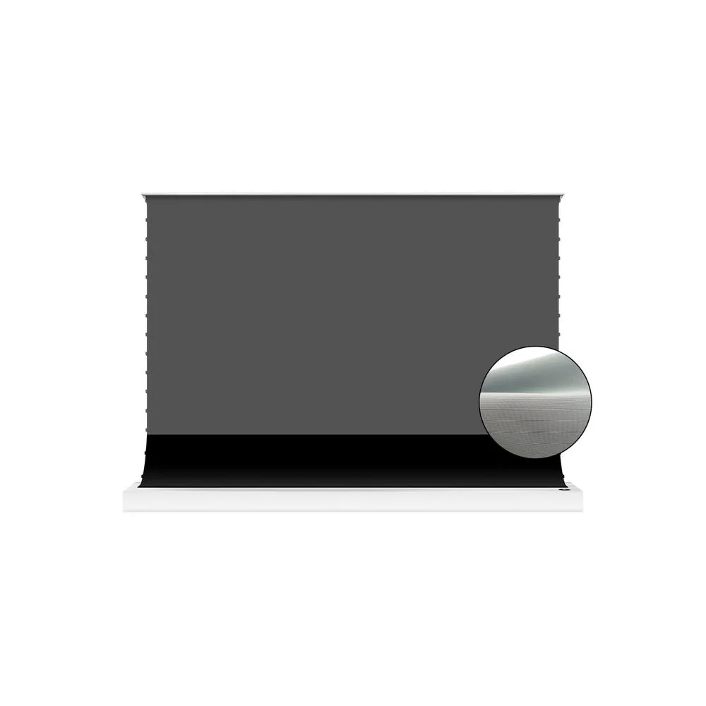 Vividstorm S Lite Hyper Motorized Floor Rising ALR Projector Screen for Ultra Short Throw Projectors 110 Inch - VWSDSTLST110H - White