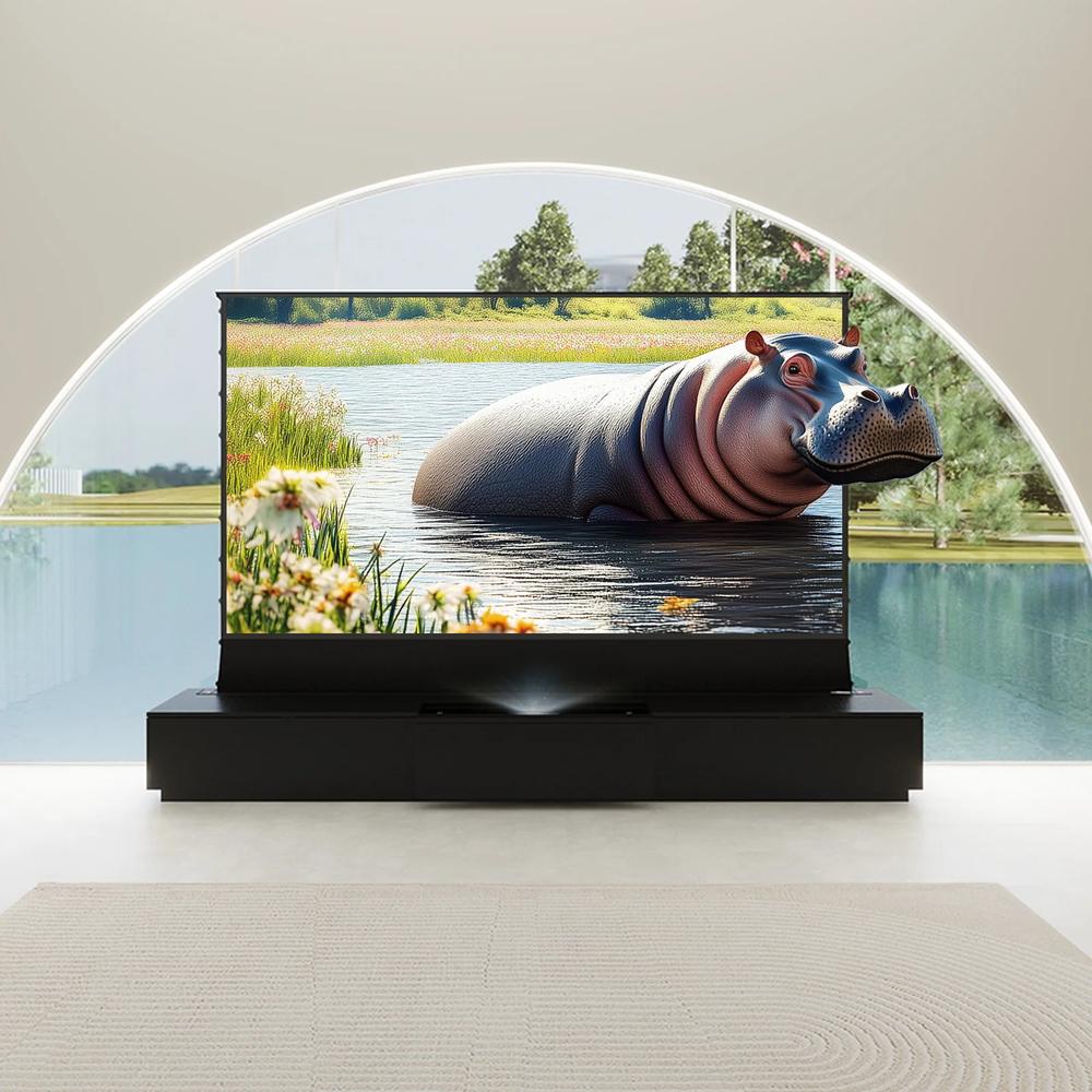 Vividstorm VC22BC150B Barcelona Mark III Motorized UST Laser TV Cabinet - Black
