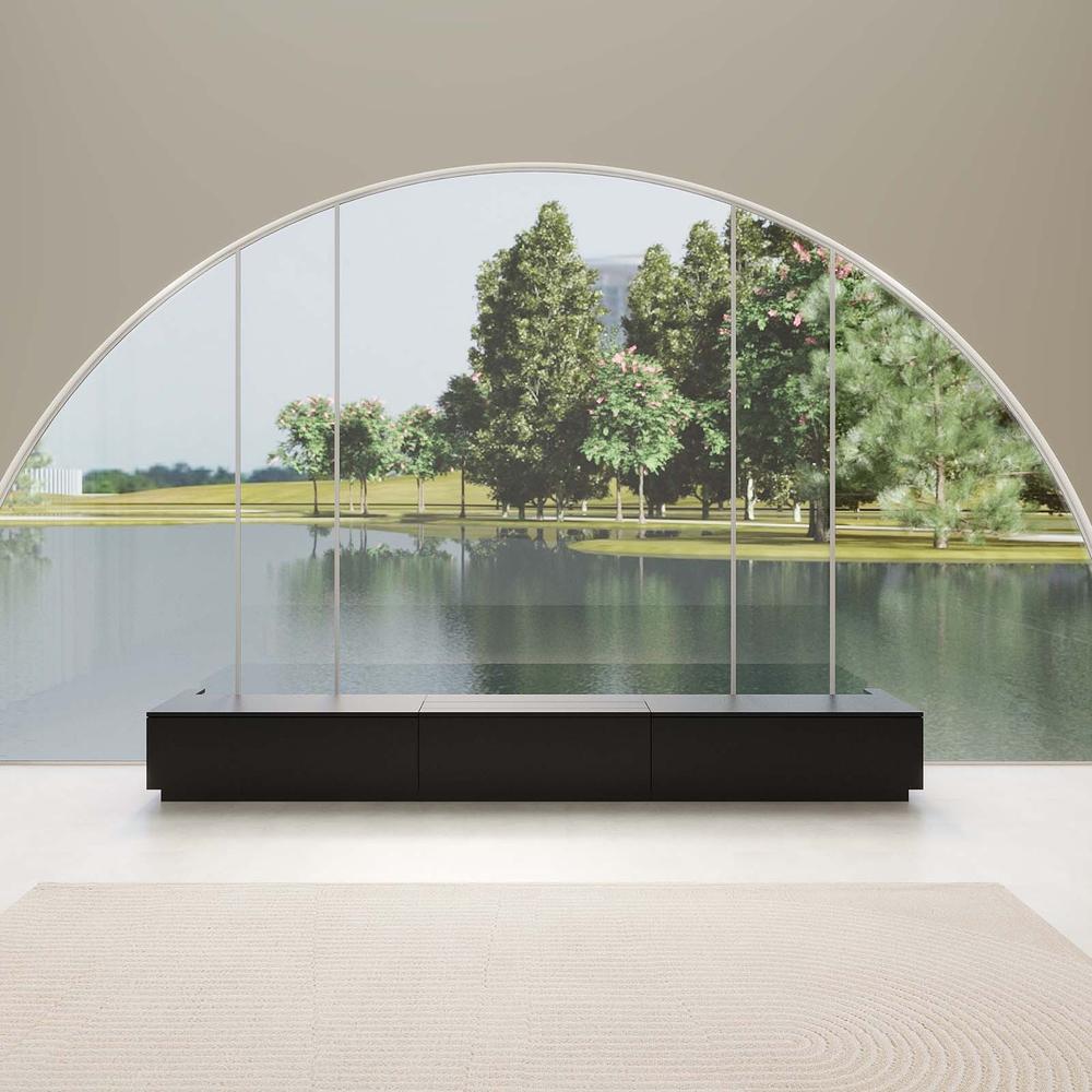 Vividstorm VC22BC150B Barcelona Mark III Motorized UST Laser TV Cabinet - Black - Image 2