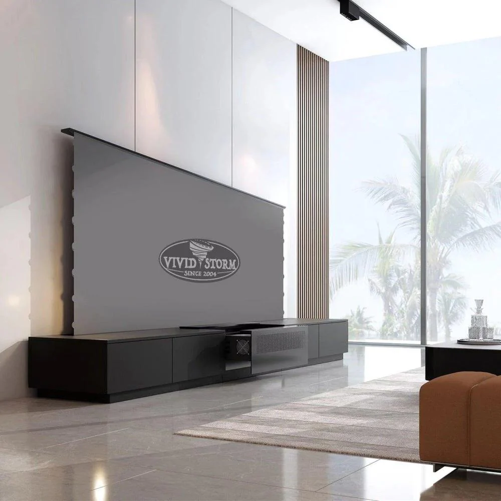 Vividstorm VC59MC100B Monte Carlo Motorized UST Laser TV Cabinet - Black