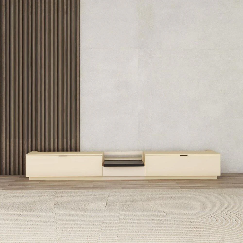 Vividstorm VC69BL100K-LC Berlin Leica Cine 1 Edition Motorized UST Laser TV Cabinet - Oak - Image 3