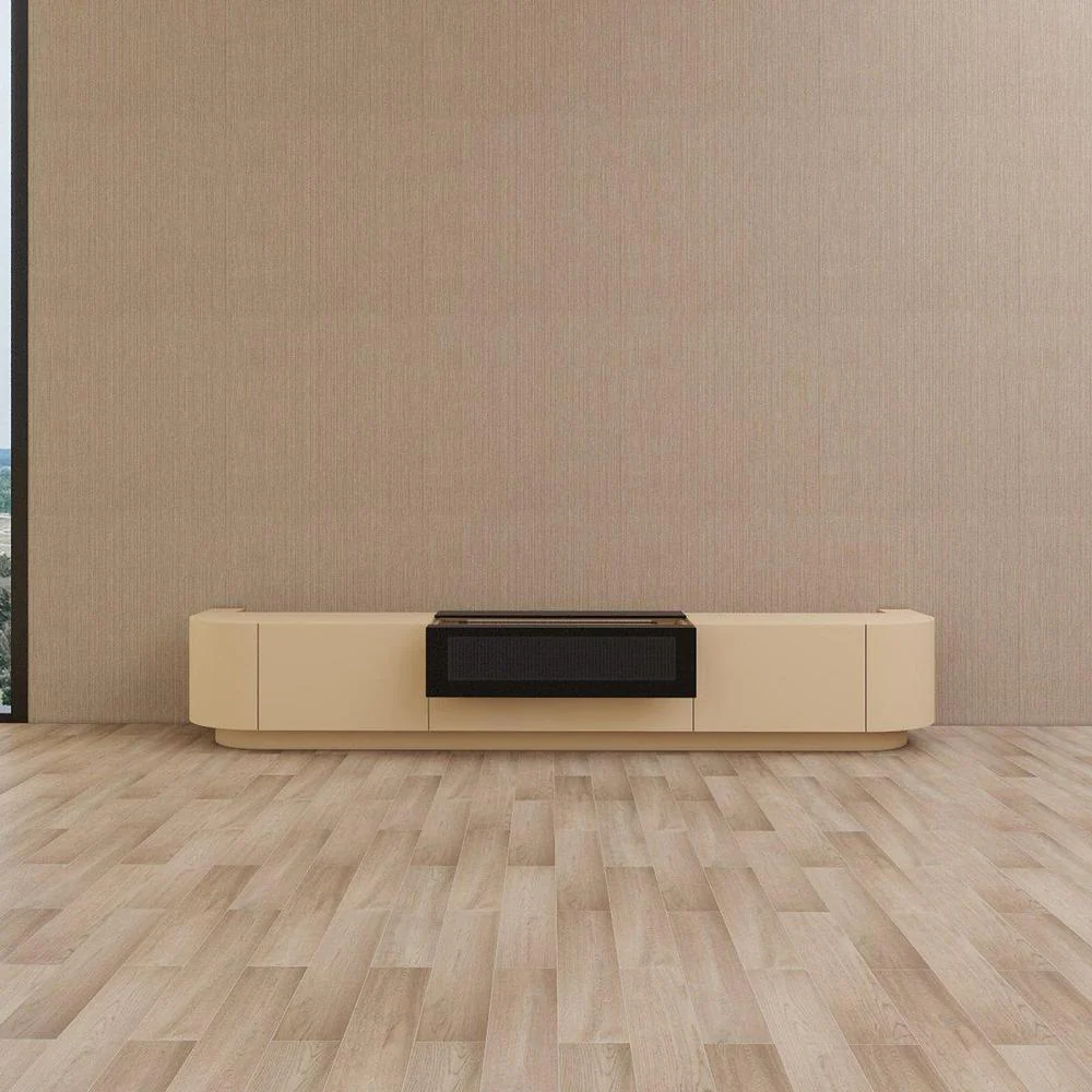 Vividstorm VC89FR120K Florence Motorized UST Laser TV Cabinet - Oak - Image 2