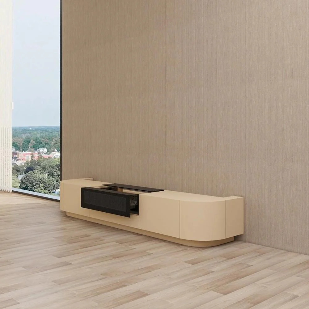 Vividstorm VC89FR120K Florence Motorized UST Laser TV Cabinet - Oak - Image 3