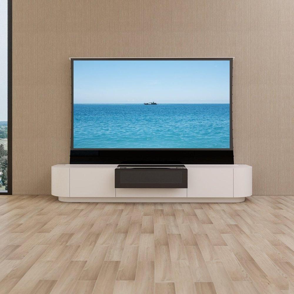 Vividstorm VC89FR120W Florence Motorized UST Laser TV Cabinet - White