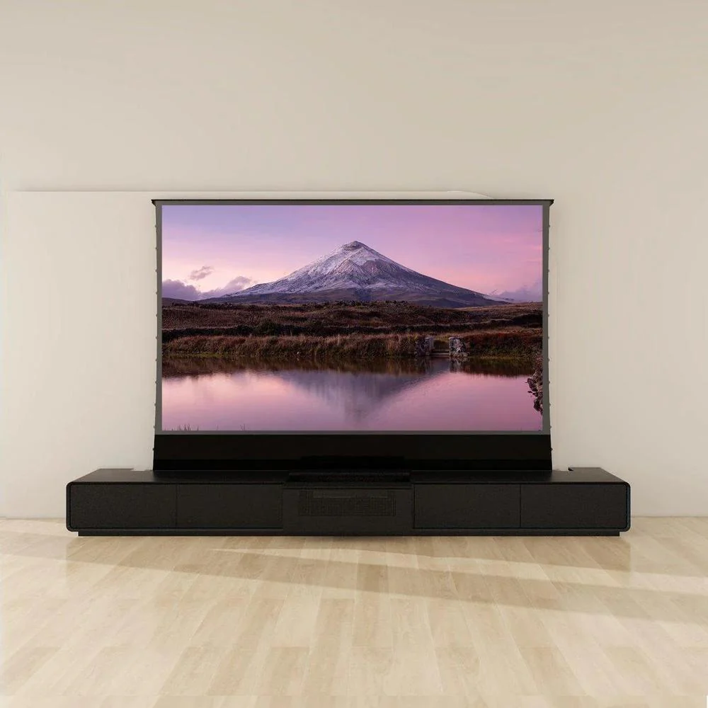 Vividstorm VC99CH120B Copenhagen Motorized UST Laser TV Cabinet - Black