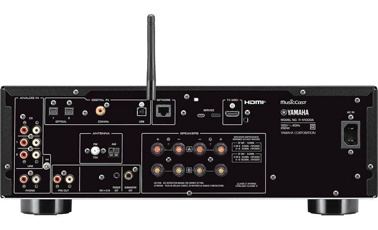 Yamaha R-N1000A Stereo receiver with Wi-Fi, Bluetooth, Apple AirPlay 2, and HDMI (Black) - R-N1000ABL - Image 2